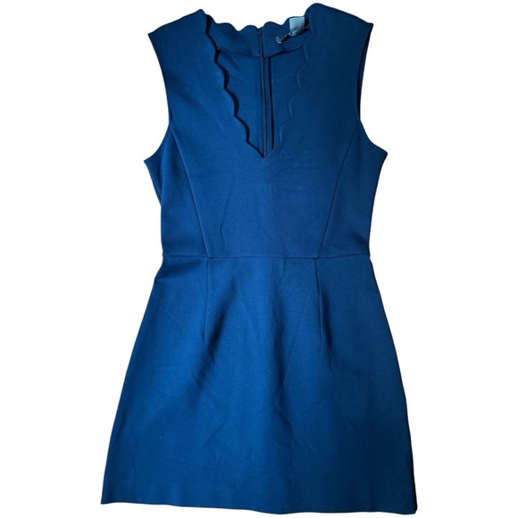 French Connection Lula Scallop V-Neck Dress | Size 6 | NWT - Picture 11 of 12